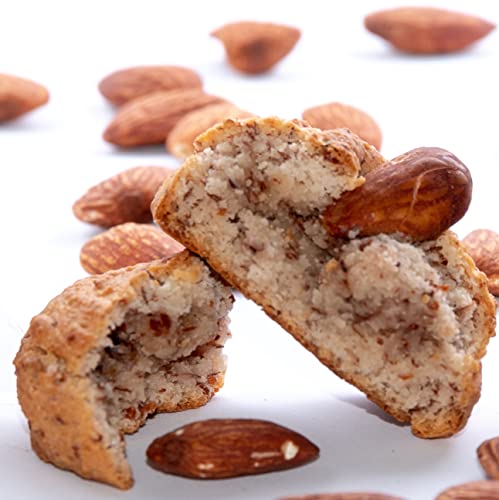 RAREZZE - Sizilianische AMARETTI-Mandelkekse frisch gebacken - Handgemachte Pasta di Mandorla aus Sizilien - Feines Mandelgebäck aus täglicher Produktion - Geschenkbox 1kg von rarezze.it