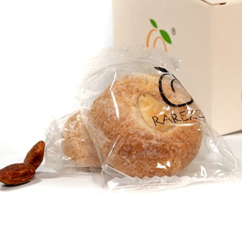 RAREZZE - Sizilianische ZITRONEN-Mandelkekse frisch gebacken - Handgemachte Pasta di Mandorla aus Sizilien - Feines Mandelgebäck aus täglicher Produktion - Geschenkbox 400g von rarezze.it