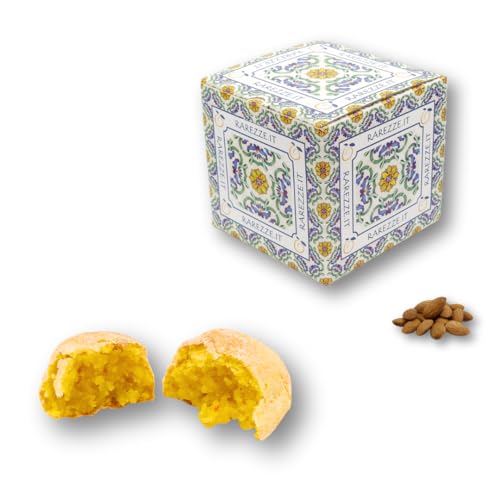 RAREZZE - Sizilianische MANDARINEN-Mandelkekse frisch gebacken - Handgemachte Pasta di Mandorla aus Sizilien - Feines Mandelgebäck aus täglicher Produktion - Geschenkbox 1kg von rarezze.it
