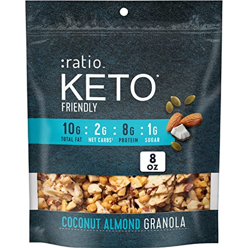 :ratio Keto Friendly Coconut Mandel Müsli Müsli, 237 ml, wiederverschließbarer Müslibeutel :ratio Keto Friendly Coconut Mandel Müsli Müsli, 237 ml, wiederverschließbarer Müslibeutel von :ratio