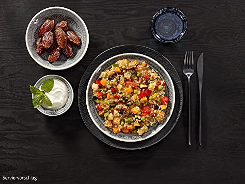 ration1 Orientalisch gewürzter Bulgur mit Gemüse und Datteln 1x 400g, lange haltbare Fertiggerichte, vegan & laktosefrei, Notfallnahrung 10 Jahre haltbar, Outdoor Nahrung, Festival, Camping Essen von ration1.de