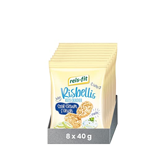 reis-fit Risbellis Sour Cream & Onion 8x40g von reis-fit