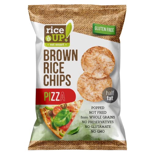 Rice Up Brown Rice Chips Pizza -Glutenfrei- 18er Pack (18x60g) von riceUP!