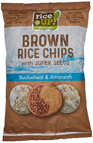Rice Up Brown Rice Chips - mit Superseeds (Vegan, Glutenfrei) Buchweizen & Amaranth 18er Pack (18x60g) von riceUP!