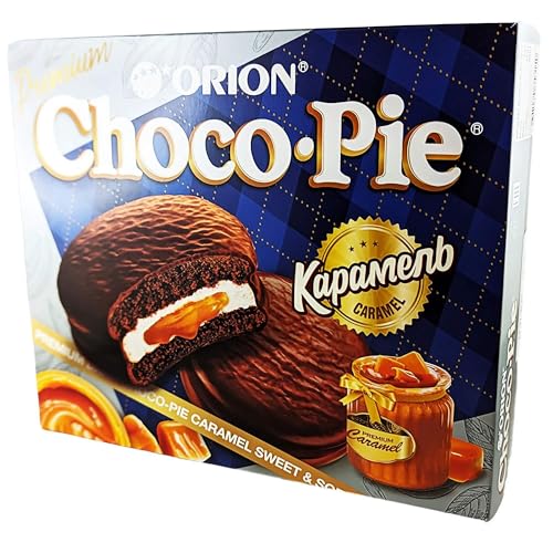 36 Orion Choco Pie Karamell 360g (3 Packungen x 12 Mini Kuchen) von rumarkt