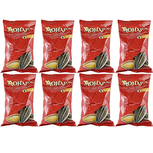 8 x Gestreifte Sonnenblumenkerne Monarch geröstet & ungesalzen ( 8 x 300g ) von rumarkt