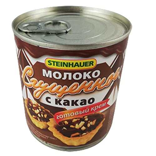 Gezuckerte Kondensmilch mit Kakao 3er Pack (3 x 397g) Brotaufstrich Sguschonka Tortencreme von Dttra