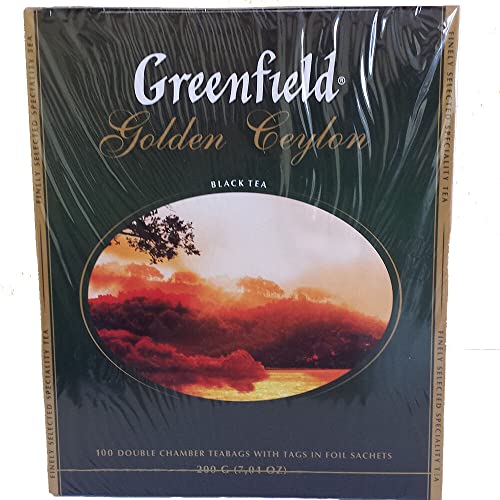 Greenfield Schwarzer Tee Golden Ceylon 100 Beutel Schwarztee von rumarkt
