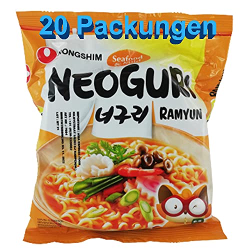 Instant Nudeln Neoguri Meeresfrüchte & Mild 20er Pack (20 x 120g) von rumarkt