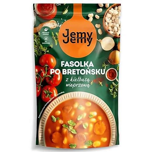 Jemy Jemy Bohneneintopf mit geräucherten Brühwürstchen 6er Pack (6 x 400g) Fertiggericht von rumarkt