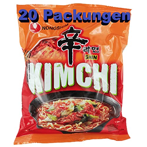 rumarkt Kimchi Instant Nudeln 20er Pack (20 x 120g) Instantgericht Instantnudeln von rumarkt