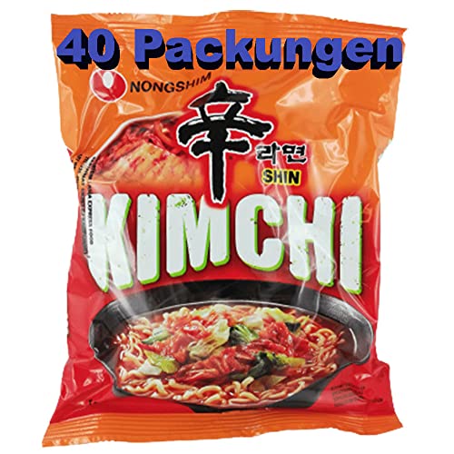 rumarkt Kimchi Instant Nudeln 40er Pack (40 x 120g) Instantgericht Instantnudeln von rumarkt