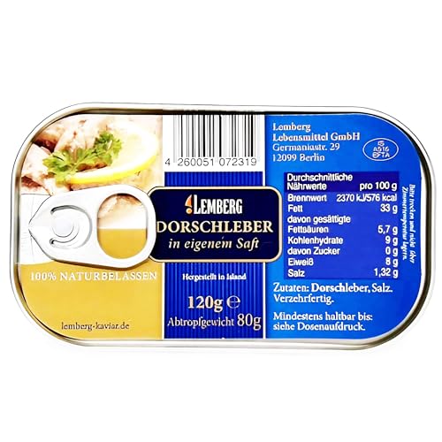 Lemberg Dorschleber im eigenen Saft 3er Pack (3 x 120g) von rumarkt