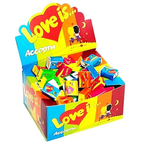 Love Is Kaugummi Assorti Box 100 Stück von rumarkt