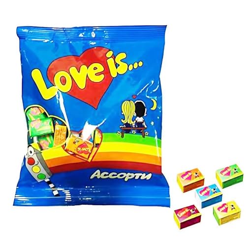 Love Is Kaugummi Mix Tüte 50 Stück von rumarkt