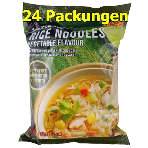 Mama Asiatische Instant Reisnudeln Vegetable glutenfrei 24er Pack (24 x 55g) von rumarkt