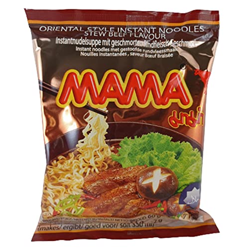 Mama Stew Beef 30er Pack (30x 60g) asia instant Nudelsuppe geschmortes Rind von rumarkt