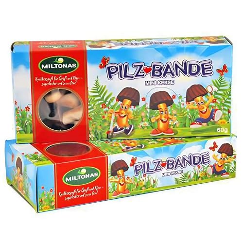 Mini Kekse Pilz-Bande brauner Hut 3er Pack (3 x 60g) von rumarkt