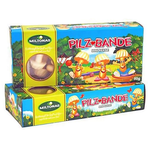 Mini Kekse Pilz-Bande weißer Hut 3er Pack (3 x 60g) von rumarkt