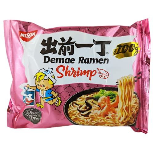 Nissin Demae Instant Nudeln Shrimp 30er Pack (30 x 100g) asiatische Nudelgericht von rumarkt