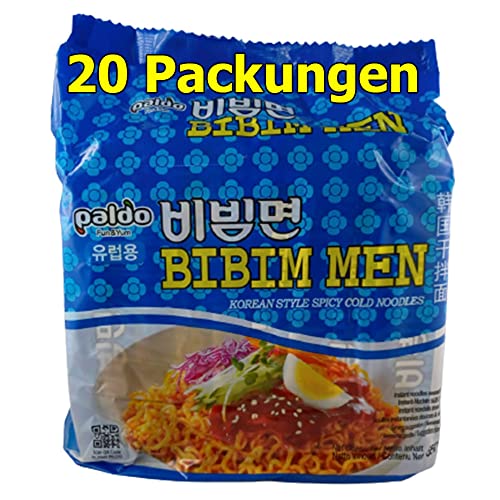 Paldo Bibim Men Instant Nudeln süß & scharf 20er Pack (20 x 130g) von rumarkt