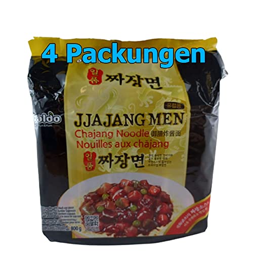 Paldo Jjajang Men Instant Nudeln 4er Pack (4 x 200g) von rumarkt