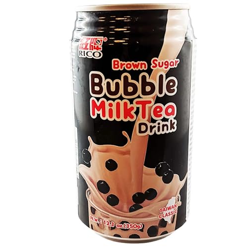 Rico Bubble Tea Getränk Brauner Zucker 12er Pack (12 x 350ml) inkl. 3€ Einwegpfand von rumarkt