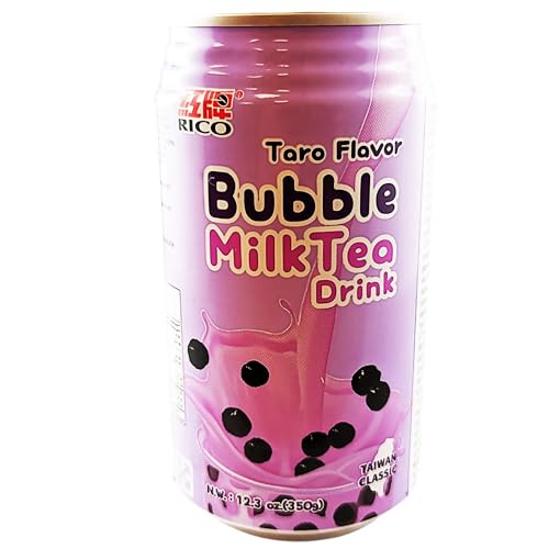 Rico Bubble Tea Getränk Milchtee Taro Geschmack 12er Pack (12 x 350ml) inkl. 3€ Einwegpfand von rumarkt