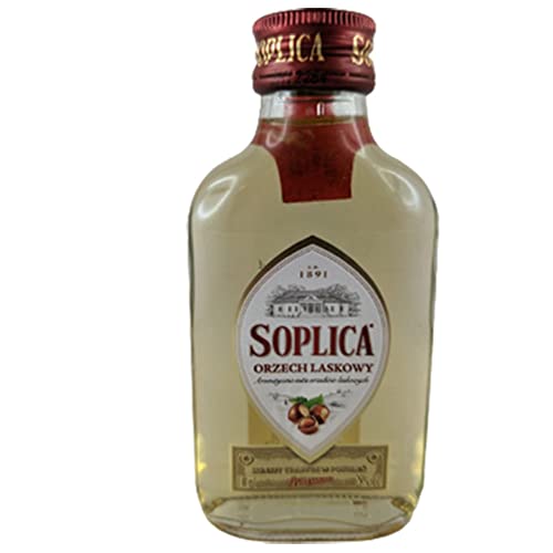 Soplica Orzech Laskowy Likör 28% Vol. 12er Set (12 x 100ml) Haselnusslikör von rumarkt