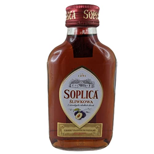 Soplica Sliwkowa Polnischer Likör 28% Vol. 12er Set (12 x 100ml) Pflaumenlikör von rumarkt