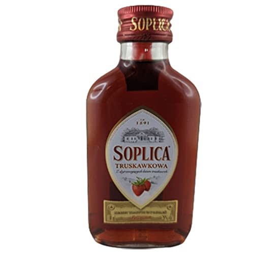 Soplica Truskawkowa Likör 28% Vol. 12er Set (12 x 100ml) Erdbeerlikör von rumarkt