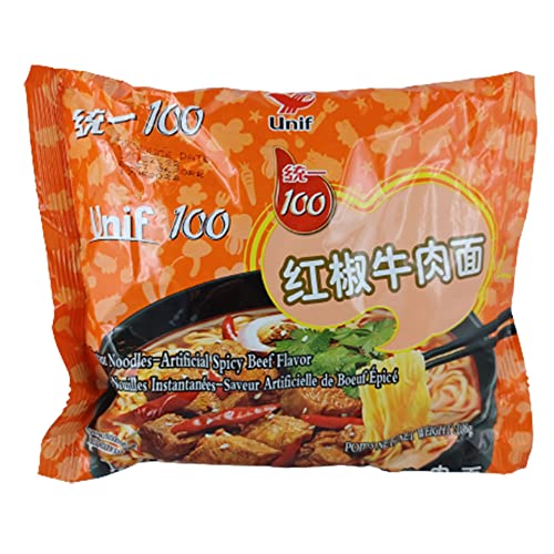 Unif 100 Instant Nudeln Rind würzig 24er Pack (24 x 105g) asiatisches Nudelgericht von rumarkt