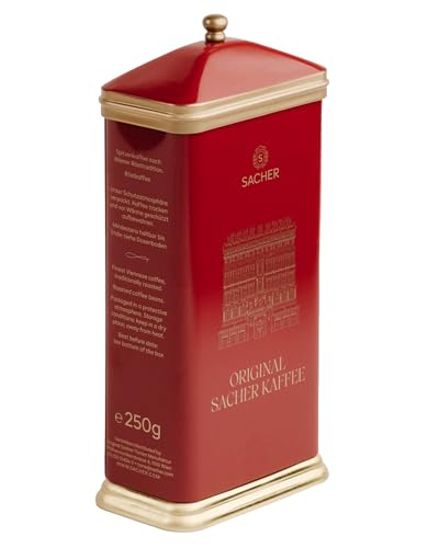 Original Sacher Kaffee Ganze Bohne | 250 Gramm | Spitzenkaffee nach Wiener Rösttradition | Perfekter Kaffeegenuss aus erlesenen Bohnen Original Sacher Kaffee Ganze Bohne | 250 Gramm | Spitzenkaffee nach Wiener Rösttradition | Perfekter Kaffeegenuss aus erlesenen Bohnen von sacher