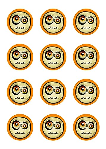 Muffinaufleger Halloween Tortenaufleger Amerikaner Zuckerpapier Smiley HW14 Muffinaufleger Halloween Tortenaufleger Amerikaner Zuckerpapier Smiley HW14 von sales-world24