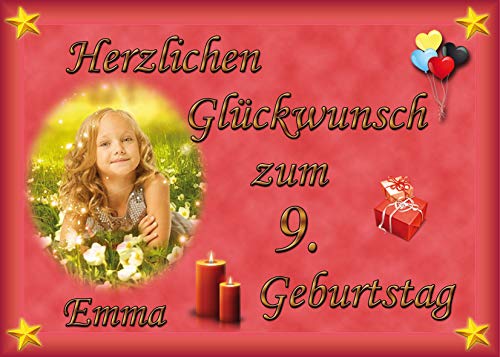 Tortenaufleger Fototorte Tortenbild zum Geburtstag DIN A5 G22 (Zuckerpapier) von sales-world24