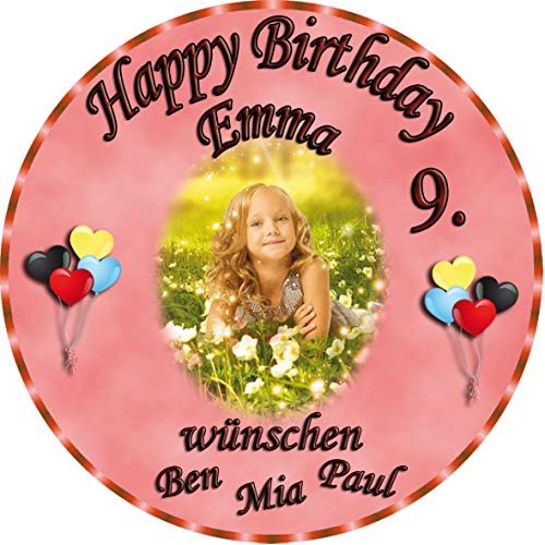 Tortenaufleger Fototorte Tortenbild zum Geburtstag Rund 20 cm G1 (Zuckerpapier) von sales-world24