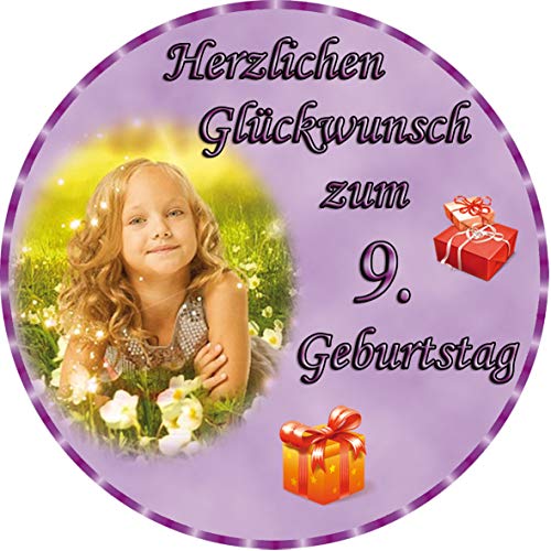 Tortenaufleger Fototorte Tortenbild zum Geburtstag Rund 20 cm G5 (Zuckerpapier) von sales-world24