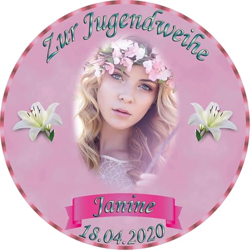 Tortenaufleger Fototorte Tortenbild zur Jugendweihe rund 14 cm Durchmesser JW2 Tortenaufleger Fototorte Tortenbild zur Jugendweihe rund 14 cm Durchmesser JW2 von sales-world24
