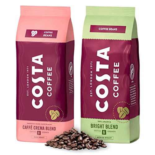 2 kg Kaffeebohnen COSTA Coffee - Caffe Crema Blend Dark, Bright Blend Medium (MIX_04) von sarcia.eu