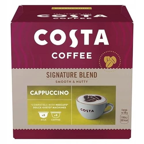 Kaffeekapseln Costa Coffee Signature Blend, Dolce Gusto kompatibel (CAPPUCCINO 16 Kapseln) von sarcia.eu