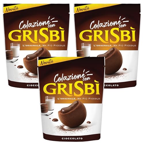 MATILDE VICENZI Grisbi Cioccolato - Italienische Biskuits mit flüssiger Schokoladenfüllung 250g (x3) von sarcia.eu