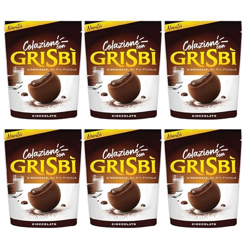 MATILDE VICENZI Grisbi Cioccolato - Italienische Biskuits mit flüssiger Schokoladenfüllung 250g (x6) von sarcia.eu