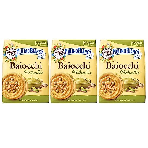 MULINO BIANCO Baiocchi - Kekse mit Pistazienfüllung 240g (Pistazie, x3) von sarcia.eu