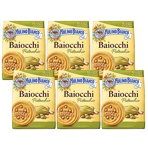 MULINO BIANCO Baiocchi - Kekse mit Pistazienfüllung 240g (Pistazie, x6) von sarcia.eu