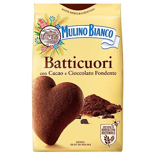 MULINO BIANCO Batticuori Italienisches Mürbegebäck Kakao Kekse 350g (Batticuori, x1) von sarcia.eu