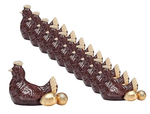 10x 75g Schokoladen-Henne mit Eiern/Osterhase/Schokolade/Oster-Schokolade/verschiedene Figuren zur Auswahl/Ostern 10x 75g Schokoladen-Henne mit Eiern/Osterhase/Schokolade/Oster-Schokolade/verschiedene Figuren zur Auswahl/Ostern von schenken-24