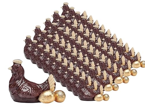 50x 75g Schokoladen-Henne mit Eiern/Osterhase/Schokolade/Osterschokolade/verschiedene Figuren zur Auswahl/Ostern von schenken-24