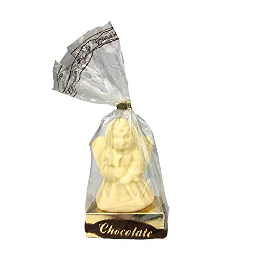 1 x 40 gr. Schokofigur, Engel- weiße Schokolade von schenken-24