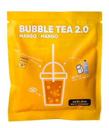 Mango Bubble Tea 2.0 - Instant Bubble Tea im Beutel inkl. Strohhalme, Einfache Zubereitung, Mit Milch oder Wasser, Perfekt für Unterwegs, Recyclingfähig, Intensiver Geschmack Mango Bubble Tea 2.0 - Instant Bubble Tea im Beutel inkl. Strohhalme, Einfache Zubereitung, Mit Milch oder Wasser, Perfekt für Unterwegs, Recyclingfähig, Intensiver Geschmack von schultz und könig