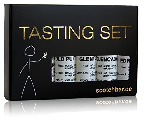 Whisky Tasting Set Highlands 10+ Jahre Scotch Single Malt in edler Geschenkverpackung von scotchbar